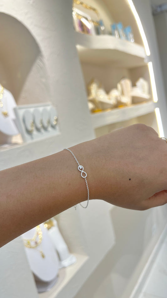 PULSERA INFINITO PLATA LEY 925