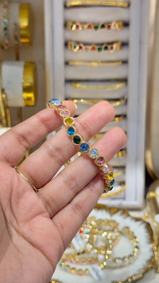 PULSERA CÍRCULOS COLORES