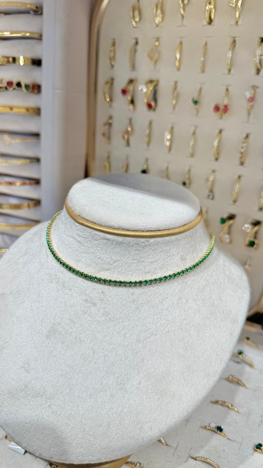 CHOKER TENIS VERDE