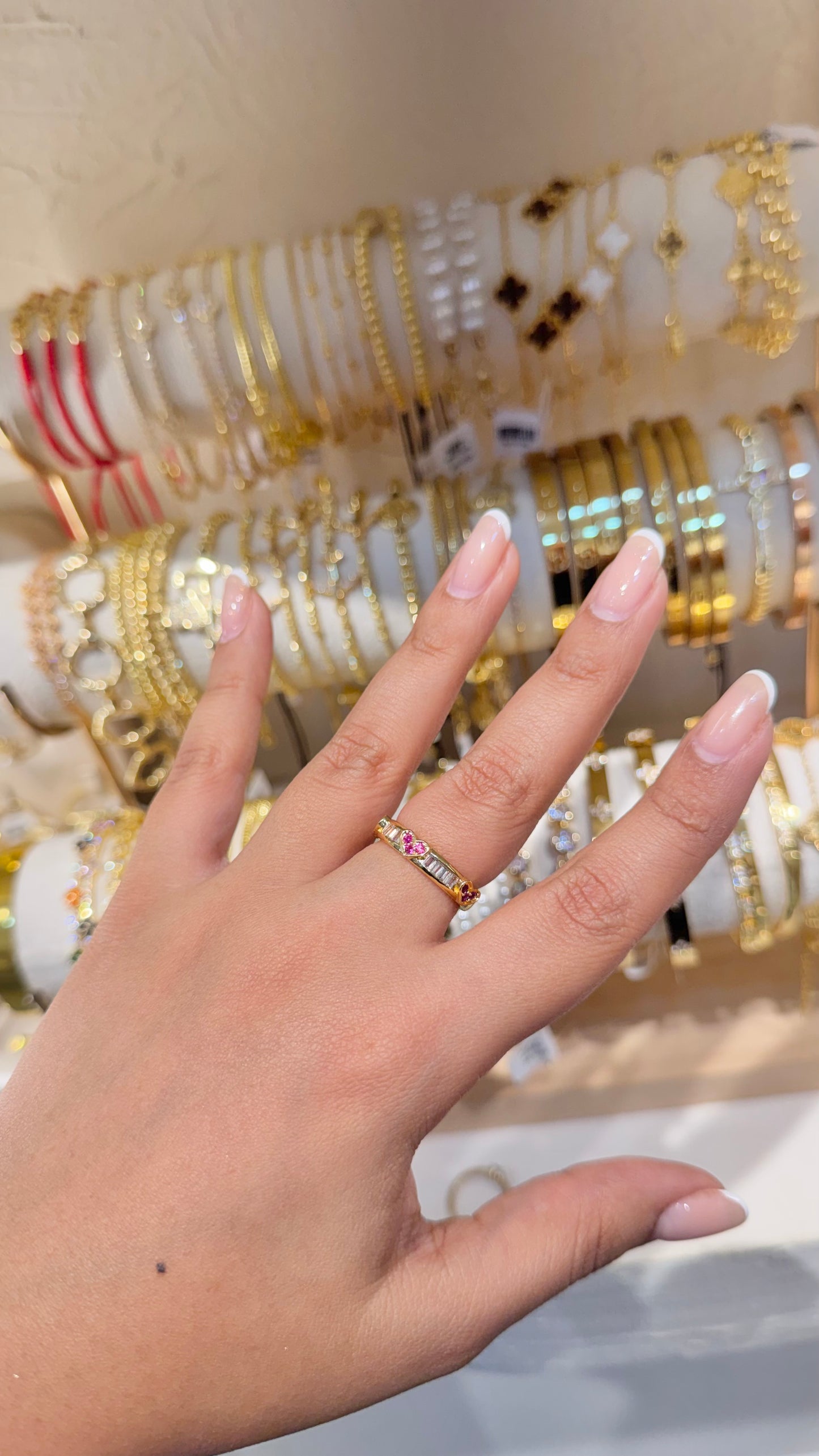 ANILLO CORAZÓN FUCSIA