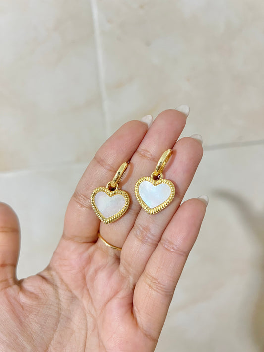ARGOLLAS CORAZON NÁCAR