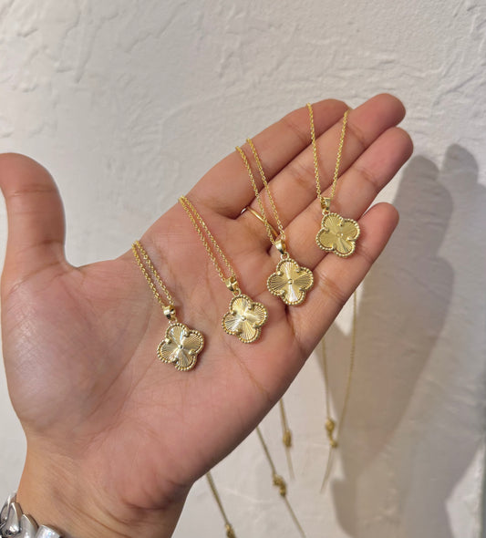 CADENA TRÉBOL DORADO