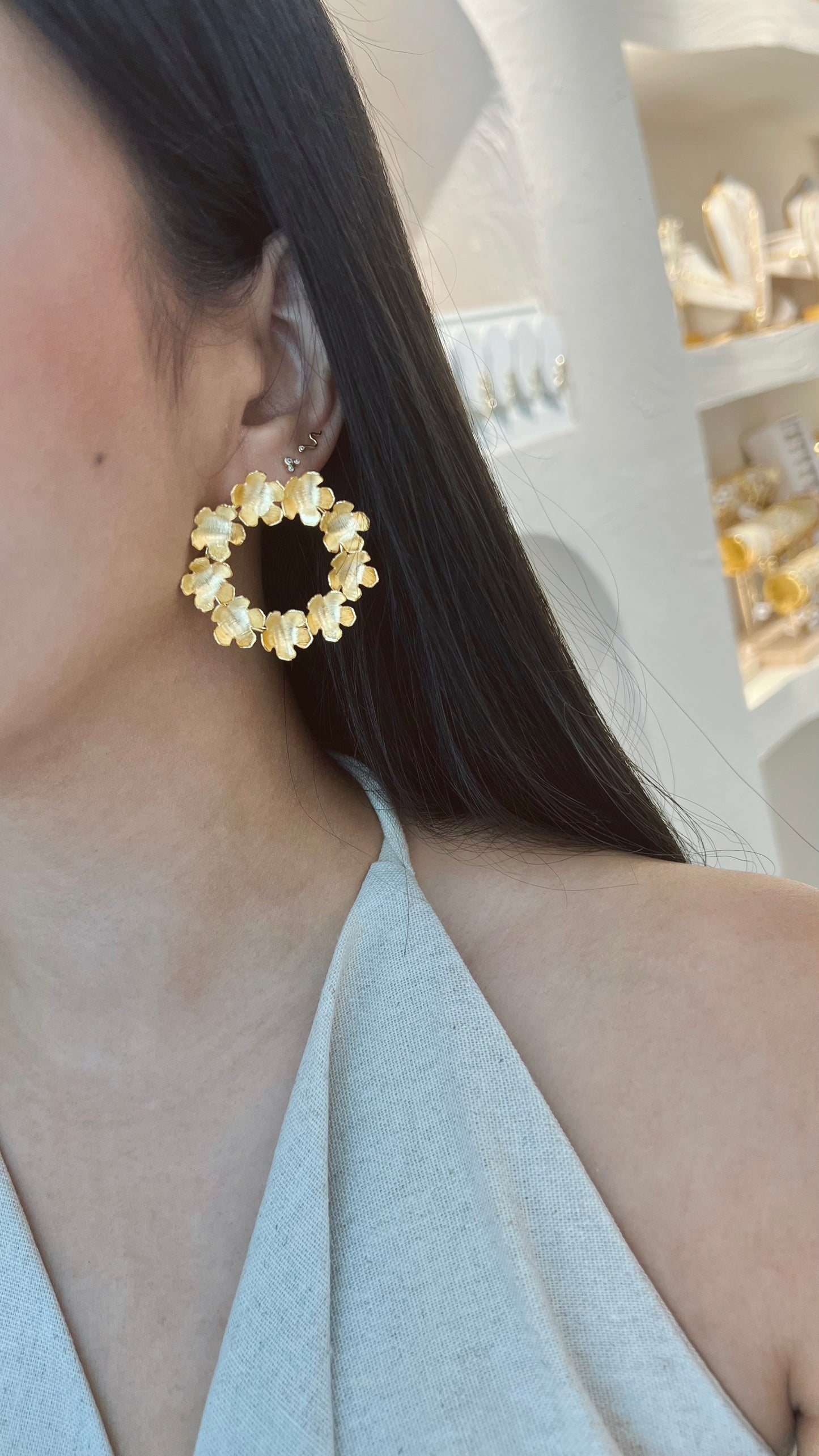 ARETE 9 FLORES BRONCE