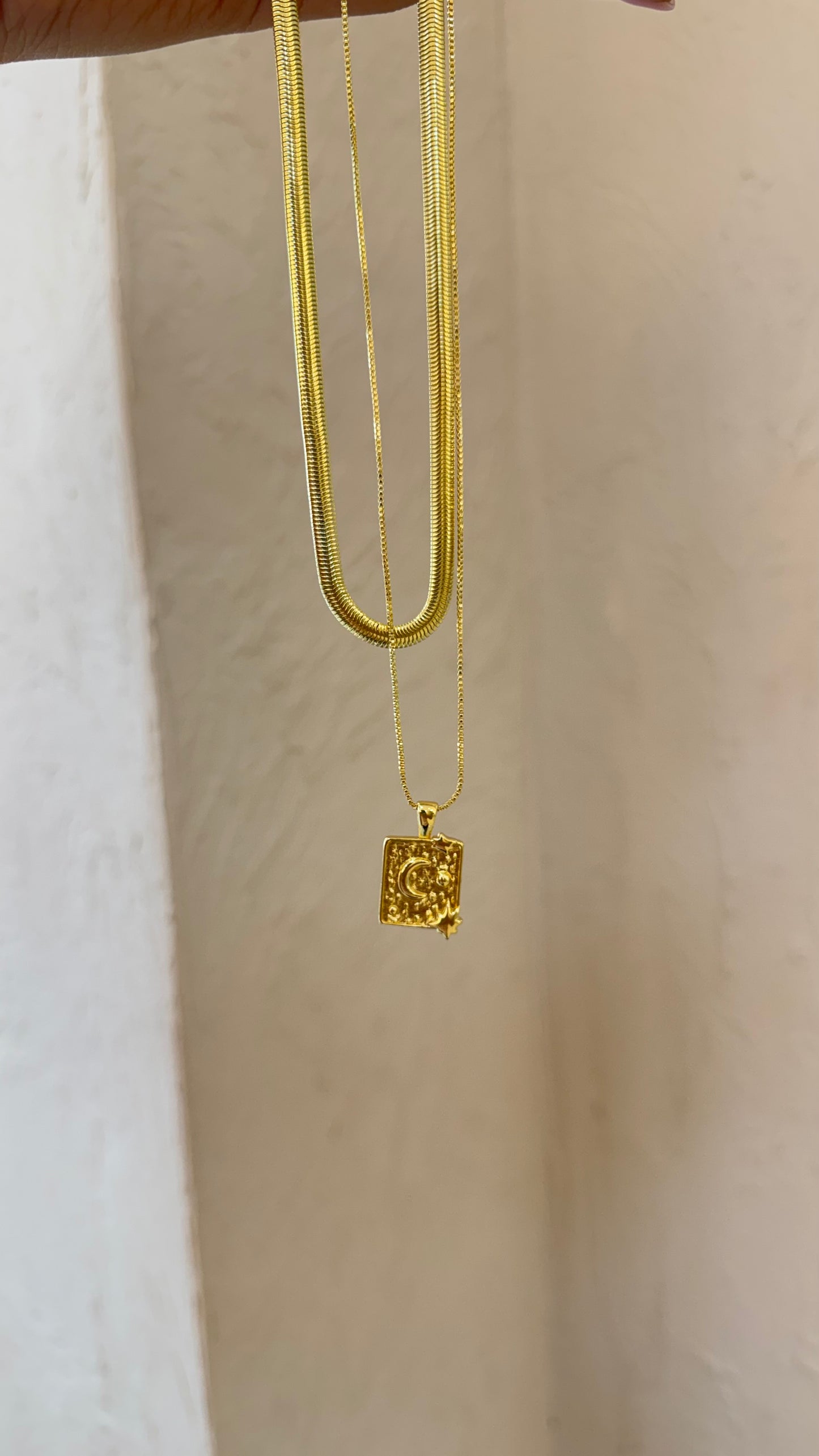 DÚO CADENA PLACA LISA