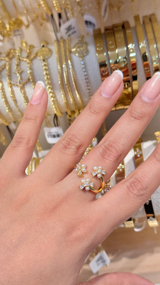 ANILLO TRIPLE FLOR