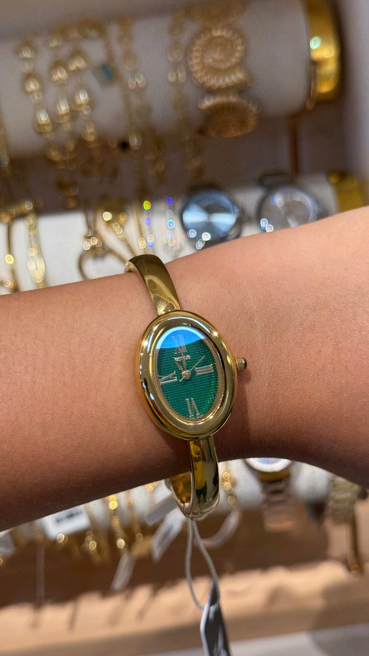 RELOJ KAIROS FONDO VERDE