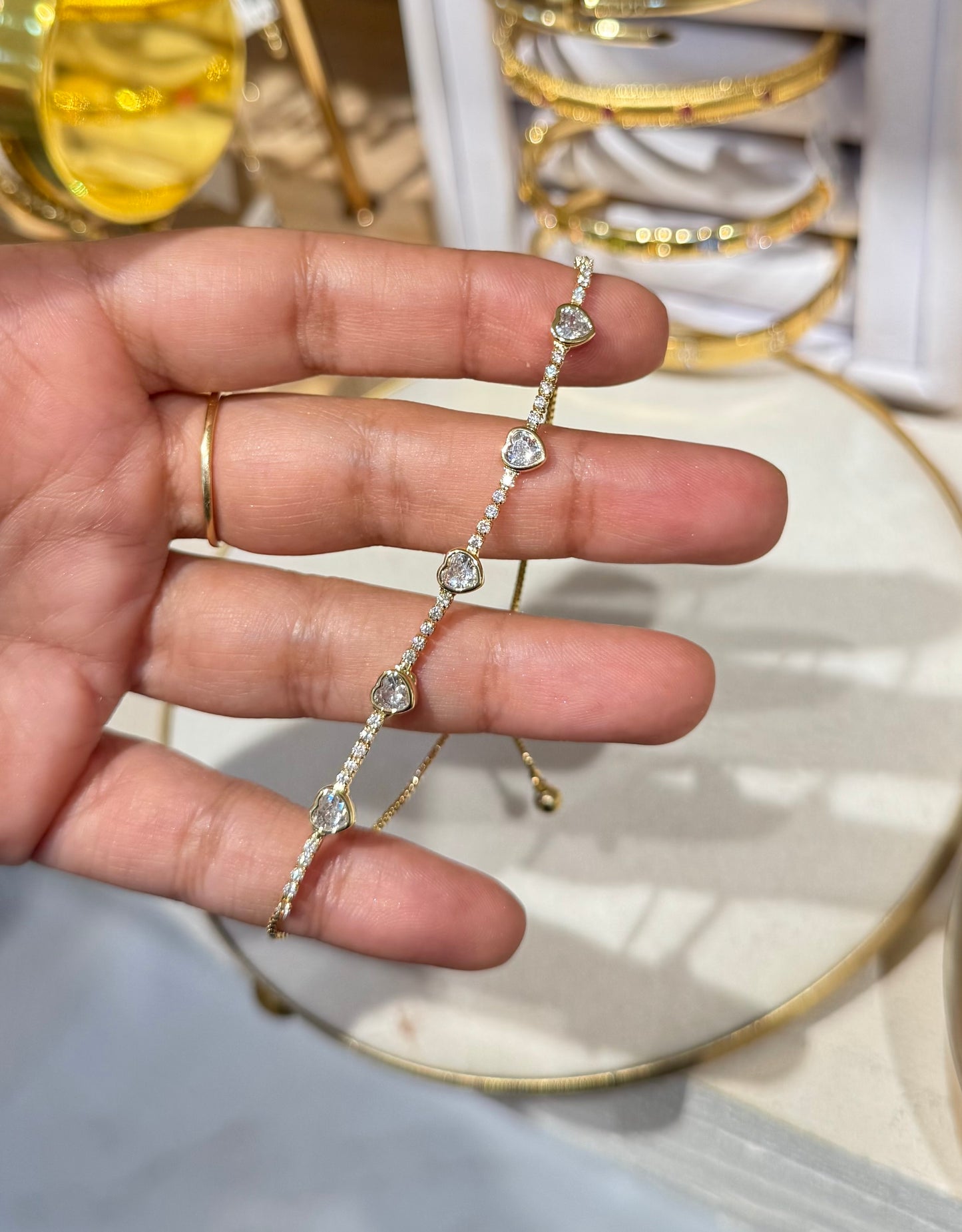 PULSERA TENIS CORAZONES