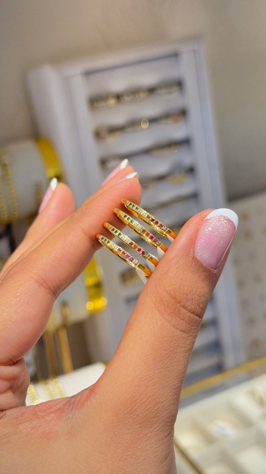 ANILLO ARCOÍRIS TALLA 8 ACERO