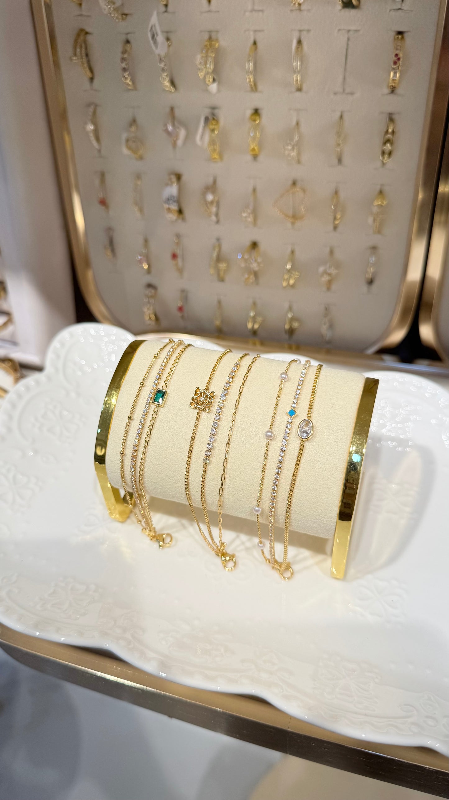 PULSERA TRIPLE PERLA