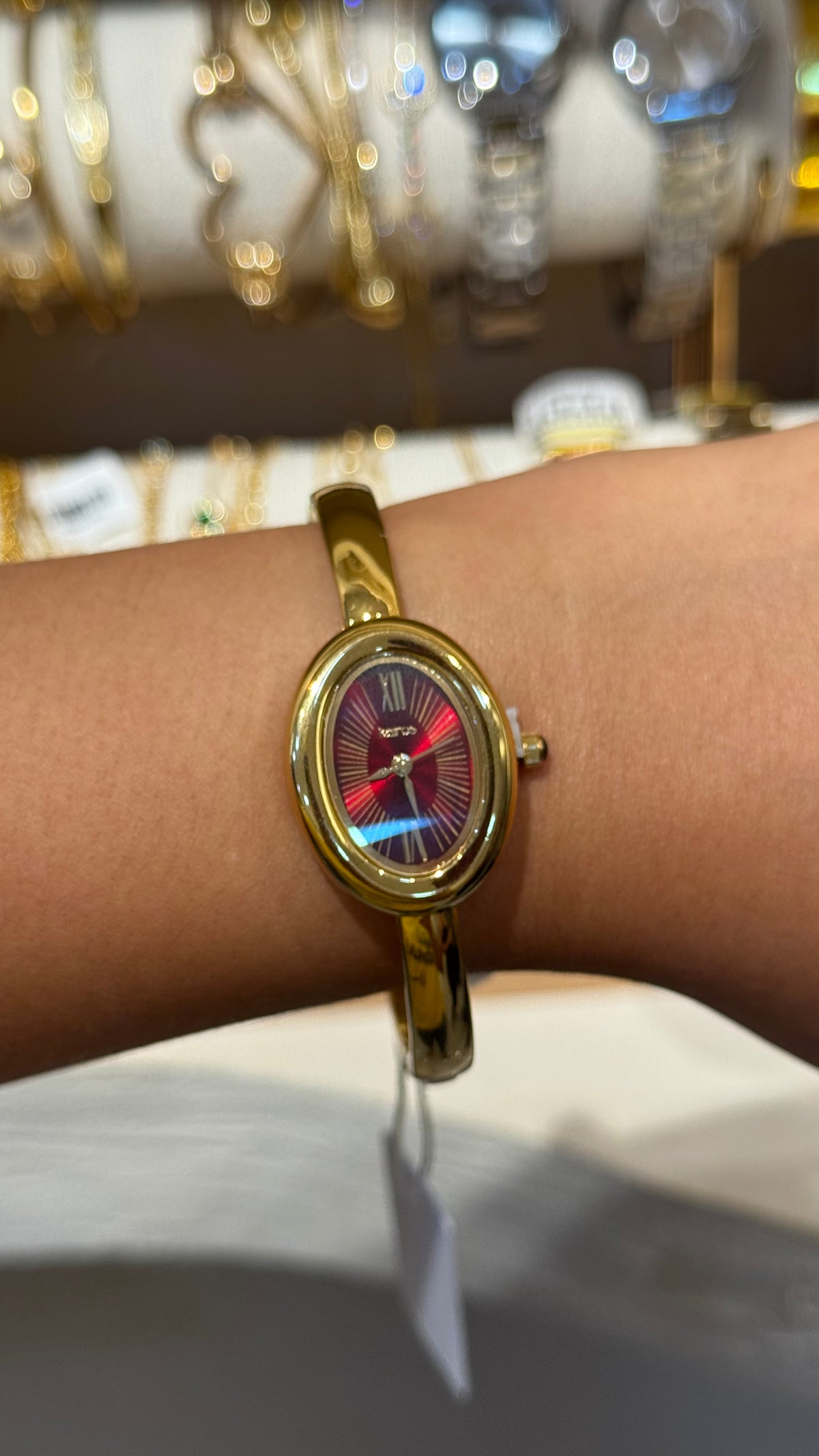RELOJ KAIROS FONDO VINO