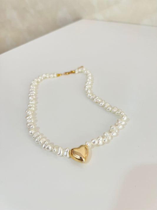 CADENA DE PERLAS CORAZÓN