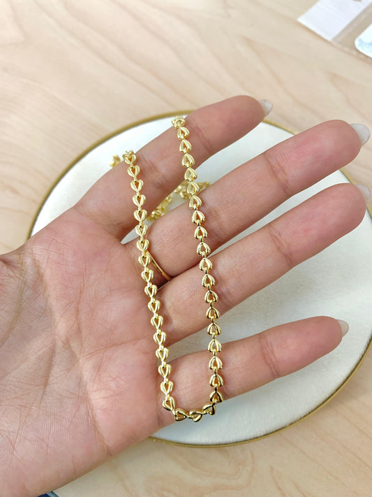 CADENA ESLABONES DE CORAZÓN