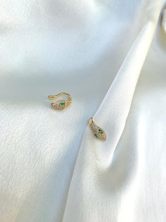 EARCUFF SNAKE PIEDRAS