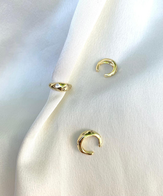 EARCUFF ASIMETRICO CRISTALES