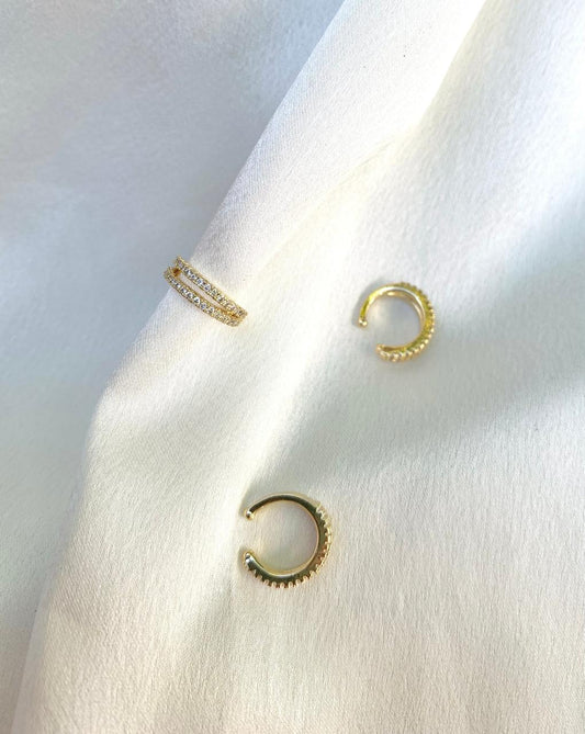 EARCUFF DOBLE CRISTALES
