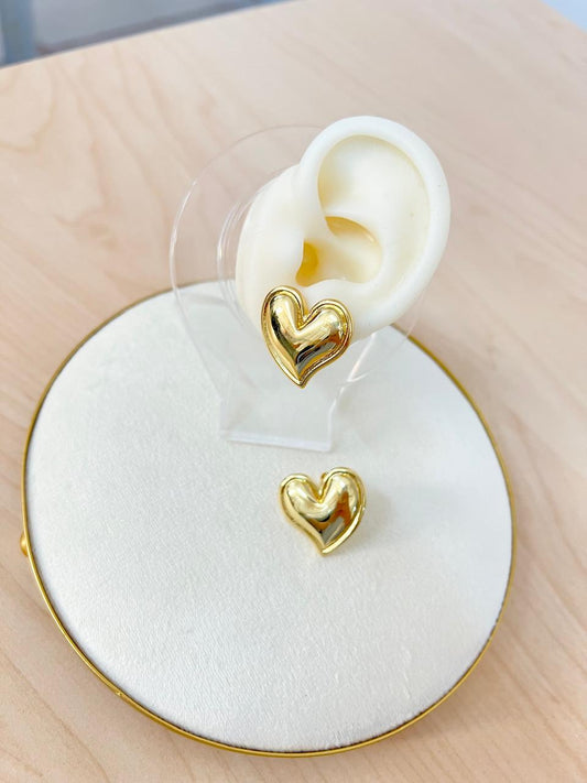 TOPOS CORAZÓN DORADO LISO