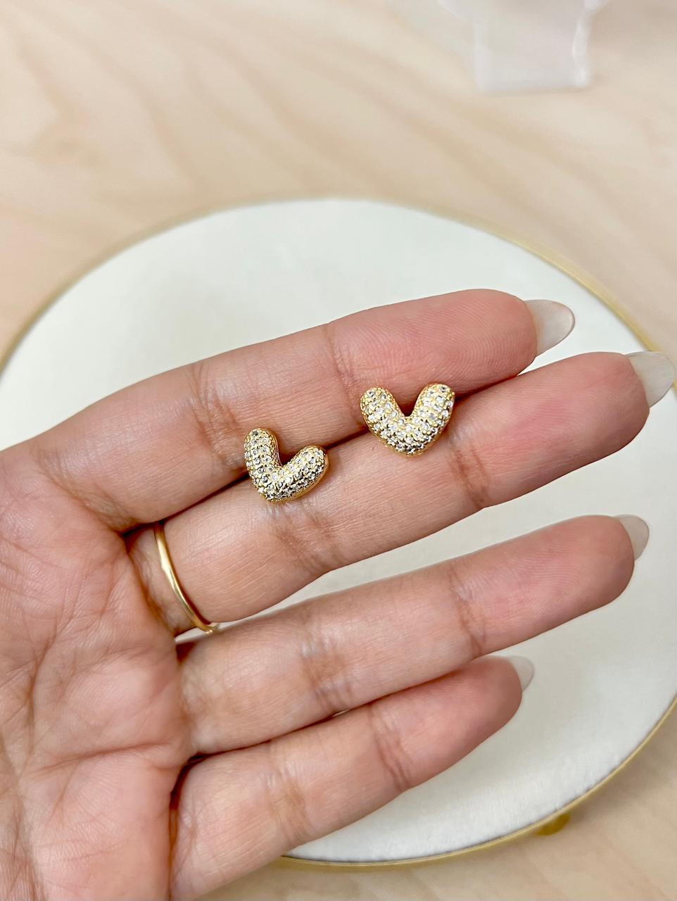 TOPOS MINI CORAZON CRISTALES