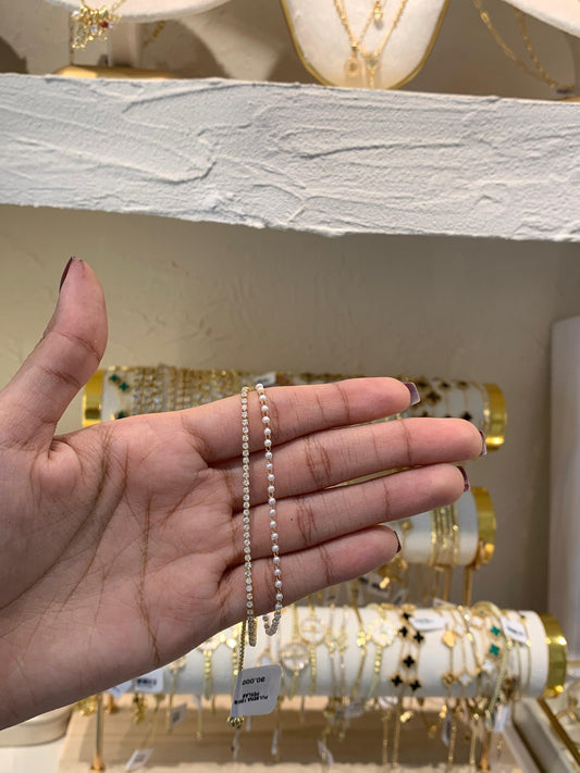 PULSERA TENIS PERLA