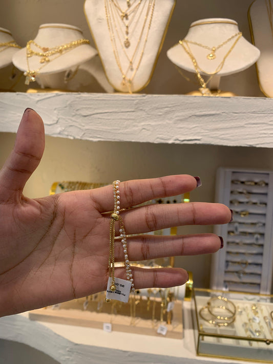 PULSERA TENIS PERLA